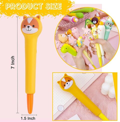 Kawaii Pens Cute Fun Squishy Gel Ink Pens for Girls Stationary Cool Pens Gifts for Tweens Girls Christmas Stocking Fillers Party Favor 8 Pcs in Saudi Arabia
