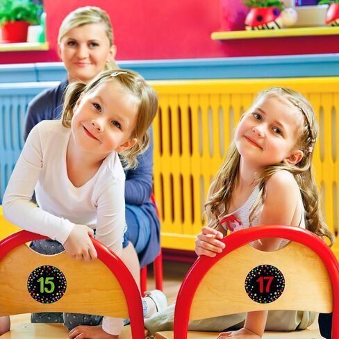 FaCraft Confetti Number Spot Markers Stickers Line Up Spots for Classroom Floor Classroom Line-up Stickers Number Spot Stickers Markers for Teacher Kindergarten Preschool Elementary Classroom Decor in Saudi Arabia