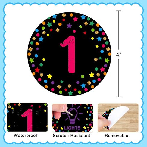 FaCraft Confetti Number Spot Markers Stickers Line Up Spots for Classroom Floor Classroom Line-up Stickers Number Spot Stickers Markers for Teacher Kindergarten Preschool Elementary Classroom Decor in Saudi Arabia