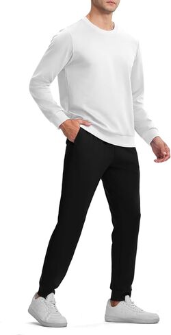 TBMPOY رجل رياضية 2 قطعة مجموعة Sweatsuits كم طويل بلايز بنطال رياضي المسار بذلات رياضية ملابس رياضية غير رسمية أزرق ملكي M in Kuwait