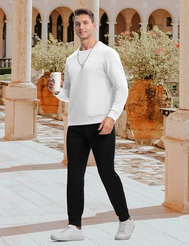 TBMPOY رجل رياضية 2 قطعة مجموعة Sweatsuits كم طويل بلايز بنطال رياضي المسار بذلات رياضية ملابس رياضية غير رسمية أزرق ملكي M in Kuwait