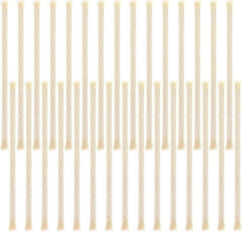 Yolev 15 PCS 1/4" Round Oil Lamp Wicks Cotton Braided Cotton Replacement Wick for Torches Alcohol Candle Burner Kerosene Lamp Oil Lantern in Saudi Arabia