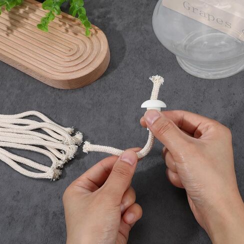 Yolev 15 PCS 1/4" Round Oil Lamp Wicks Cotton Braided Cotton Replacement Wick for Torches Alcohol Candle Burner Kerosene Lamp Oil Lantern in Saudi Arabia