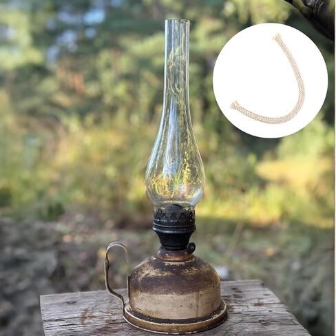 Yolev 15 PCS 1/4" Round Oil Lamp Wicks Cotton Braided Cotton Replacement Wick for Torches Alcohol Candle Burner Kerosene Lamp Oil Lantern in Saudi Arabia