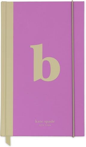 kate spade new york Just Mine Notebook Journal, Monogram Cloth Hardcover Journal, 8.25" x 5.25", Diary Includes 168 Lined Pages, (M) in Saudi Arabia