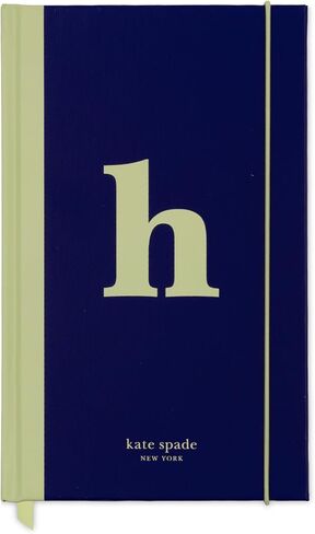 kate spade new york Just Mine Notebook Journal, Monogram Cloth Hardcover Journal, 8.25" x 5.25", Diary Includes 168 Lined Pages, (M) in Saudi Arabia
