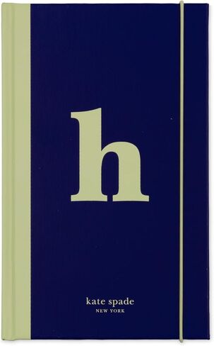 kate spade new york Just Mine Notebook Journal, Monogram Cloth Hardcover Journal, 8.25" x 5.25", Diary Includes 168 Lined Pages, (M) in Saudi Arabia