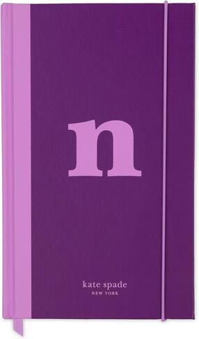 kate spade new york Just Mine Notebook Journal, Monogram Cloth Hardcover Journal, 8.25" x 5.25", Diary Includes 168 Lined Pages, (M) in Saudi Arabia