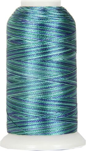 Variegated Polyester Embroidery Thread by Threadart - 40wt - 1000m - 25 Colors Available - No. 17 - Teal Ocean in Kuwait