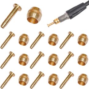 VANSIHO Bicycle Brake Olive and Brass Insert Kit - Essential Components for Shimano BH59 Avid Sram Hydraulic Disc Brake Systems - Pack of 10