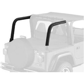 Bestop 8002015 Black Denim Sport Bar Covers for 1980-2016 CJ5, CJ7, and Wrangler