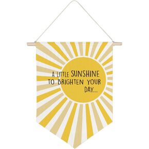 QODUNG Positive Nursery Wall Decor,It's a Good Day to Have a Good Day Canvas Banner,Positive Cheerful Mindset Canvas Hanging Pennant Flag Banner for Nursery Kids Room Playroom Decoration