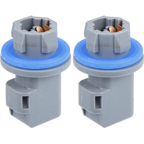 License Plate Tail Light Brake Lamp Light Socket F81Z13411AA for Ford F-150 2004-2021 Plastic Gray (Set of 2)