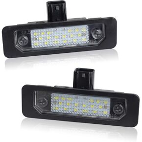 RUXIFEY LED License Plate Light Lamps Compatible with 2009 to 2019 Ford Flex, 2008 to 2011 Focus, 2006 to 2012 Fusion, 6000K White - Pack of 2