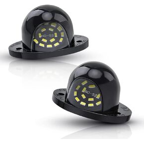Asgohme LED License Plate Lights Bright White Tag Lamp Assembly Replacement Compatible with 1994 1995 1996 1997 1998 1999 2000 2001 Dodge RAM 1500 2500 3500 Pickup Truck, Pack of 2