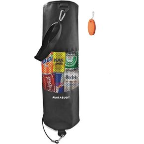 Boat Trash Bag - Made From Water-Resistant Polyester and Mesh - Reusable Bag for Holding Trash, Cans, Bottles and Paper Plates - Complete with Floating Boat Keychain