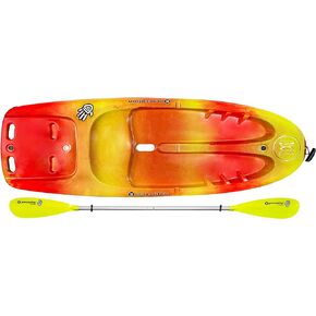Perception Kayaks Hi Five | Sit on Top Kids Kayak for Kids up to 120 Lbs.| Youth Kayak with Paddle | 6' 6"
