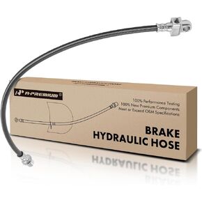 A-Premium Rear Center Brake Hydraulic Hose Compatible with Select Chevy and GMC Models - Silverado 1500/2500/3500/1500 HD/2500 HD/1500 HD Classic/2500 HD Classic, Sierra 1500/2500/3500/1500 HD/2500 HD