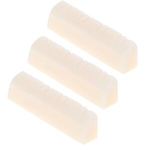 3Pcs Mandolin String Nut Mandolin Nut Slotted Acoustic Mandolin Bone Nut Mandolin Replacement Parts Playing Accessories