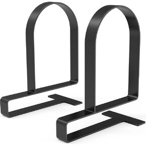 Sturdy Clamped Bookends for Shelves,Metal Heavy Duty Clamped Book Ends Book Shelf Holders, Clamped Non-Skid Bookend Stopper Supports,Book Shelf Holders for Office/Home/Class/Library in Kuwait