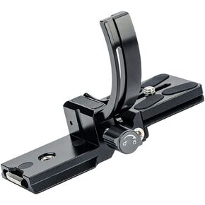 Fotopro Camera Vertical Bracket, Tripod Mount Ring Lens Mount, 1/4 Rotatable Collar Mount Plate for DSLR SLR, Fits Plate for Arca-Type, Supporting 84.8mm Lens Horizontal and Vertical