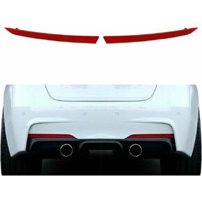 Rear RH & LH Side Bumper Reflector for BMW 3-Series F30 F31 M Sport 328i 335i (Red)