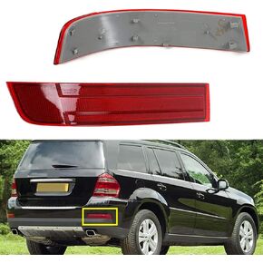 For Mercedes Benz X164 GL320 GL450 GL550 2007 2008 2009 Rear bumper warning lamp Reflector red lens 1648201174 1648201274