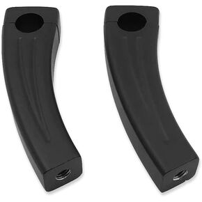 HTTMT XH6014-003-1-5.5" Black Motorcycle Handlebar Pullback Risers Compatible with Universal Bikes (1" Bar)