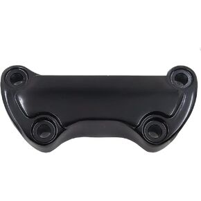 HTTMT MT446-002- Black Scalloped Handlebar Riser Clamp Compatible with Harley Sportster 883 Dyna Super Glide
