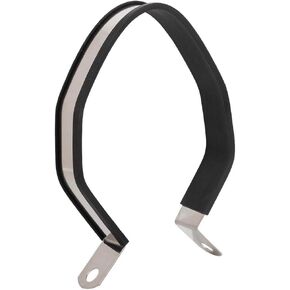 شماعة دراجة نارية، مشبك دراجة نارية من الفولاذ المقاوم للصدأ، مشبك حزام أنبوبي للدراجات النارية سداسي كاتم صوت أنبوب كاتم صوت حامل حامل (اللون الأساسي) in Kuwait