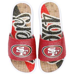FOCO Women's NFL Glitter Gel Slide Sandal