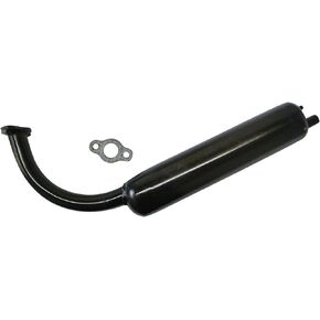 sthus 40mm Black Muffler Stock Exhaust Pipe for 49cc 50cc 60cc 66cc 80cc Motorized Bicycle 2-Stroke