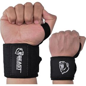 Wrist Wraps for Weightlifting 18" Premium Quality Wrist Support for Bodybuilding Heavy Duty Thumb Loop Powerlifting, Strength Training for Men and Women
