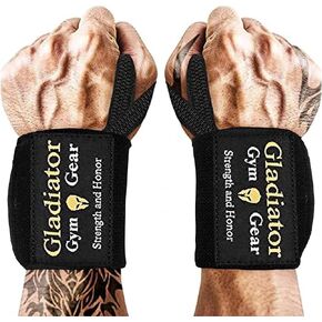 Gladiator | Wrist Wraps for Weightlifting | 18 Inch Weight Lifting Wrist Straps for Men & Women