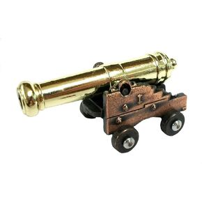 Miniature Naval Cannon w/ Brass Barrel