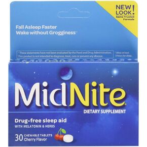 MidNite Natural Sleep Supplement, 30 Count Box