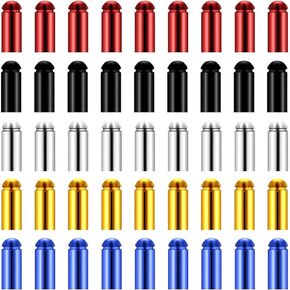 XIWENQUKU 45 Pcs Dart Flight Wing Savers Protectors Aluminum Alloy Dart Wing Corrector Fixed 90 Degrees Professional Competition Dart Accessories (5 Colors)