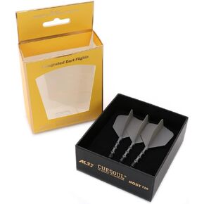 CUESOUL ROST T19 Integrated Dart Shaft and Flights Big Wing Shape Grey 33mm-Say Goodbye to Falling Dart Flight in Kuwait