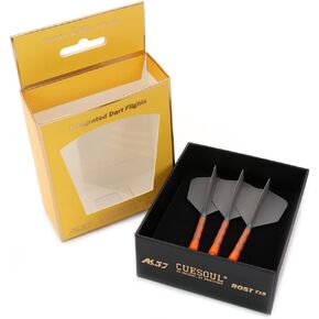 CUESOUL ROST T19 Integrated Dart Shaft and Flights Big Wing Shape Grey 33mm-Say Goodbye to Falling Dart Flight
