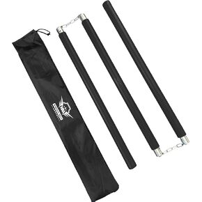 Martial Arts Armory Foam Padded Three Section Bo Staff for Safe Practice Training with Carry Bag Case