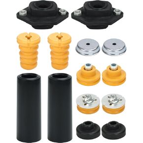 WayJun Rear Upper Lower Shock Mounts Grommets & Bump Stops Kit Compatible for BMW E82 E87 E90 E92