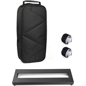 Pedal Board for Guitar Bass Effects Pedal Small Mini Pedalboard with Carry Bag, 2PCS Pedal Board Tape 15 x 5 inch