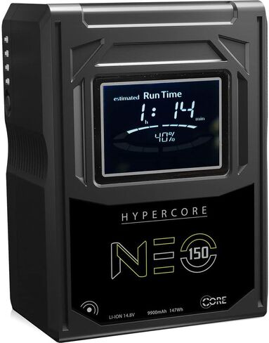 بطارية ليثيوم أيون Hypercore NEO 150 Mini بقدرة 147 وات في الساعة، حزمة حامل ذهبي (4 عبوات) مع شاحن Core SWX Fleet Q Gold Mount رباعي المواضع in Kuwait