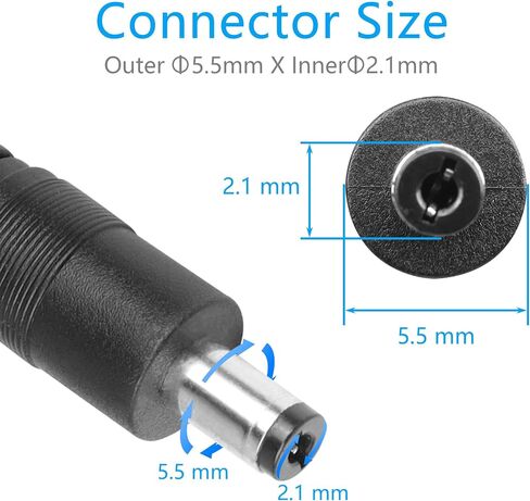 كابل طاقة CERRXIAN 14AWG DC 5.5 مم × 2.1 مم ذكر إلى أنثى سريع الفصل مع حامل مصهر 10A لكاميرات CCTV الأمنية وإضاءة LED والألواح الشمسية ومعدات الطاقة الأخرى (0.4M 1FT) in Saudi Arabia