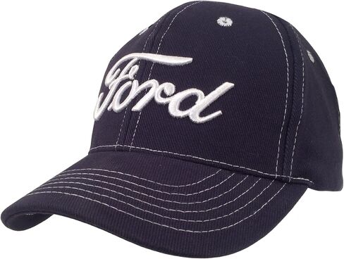 قبعة بيسبول Tee Luv Ford - قبعة شعار سيارة Ford Script (كحلي) in Kuwait