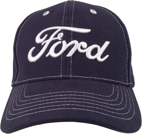 قبعة بيسبول Tee Luv Ford - قبعة شعار سيارة Ford Script (كحلي) in Kuwait