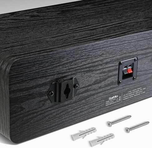 مكبر صوت قناة Saiyin المركزي مع مكبرات صوت مزدوجة 3.5 بوصة ومكبر صوت بوق، لستيريو سطح المكتب أو الصوت المحيطي للمسرح المنزلي، يتطلب مضخم صوت أو جهاز استقبال منفصل، قابل للتركيب على الحائط، فردي in Kuwait