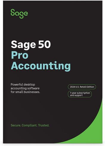 SAGE 50 PRO Accounting 2024 الولايات المتحدة اشتراك مستخدم واحد لمدة عام واحد in Saudi Arabia