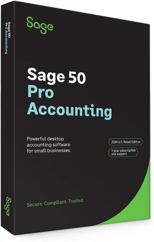 SAGE 50 PRO Accounting 2024 الولايات المتحدة اشتراك مستخدم واحد لمدة عام واحد in Saudi Arabia