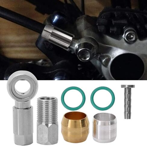 Qiilu Shimano طقم خرطوم الفرامل شيمانو بانجو بولت النحاس الزيتون خرطوم محول تركيبات الدراجة sories مجموعة للدراجات Bh90 in Saudi Arabia